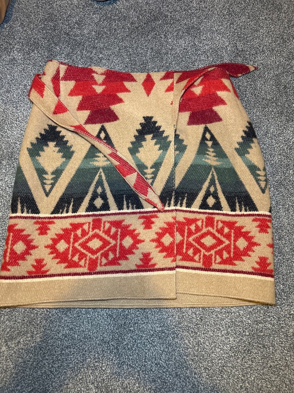 Vintage Ralph Lauren wrap mini skirt size 8 made in USA